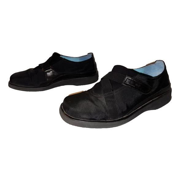 THIERRY RABOTIN Shoes Size 10M/41 Black LENA Cross-strap Slip On Mary Jane Flats - Picture 5 of 9